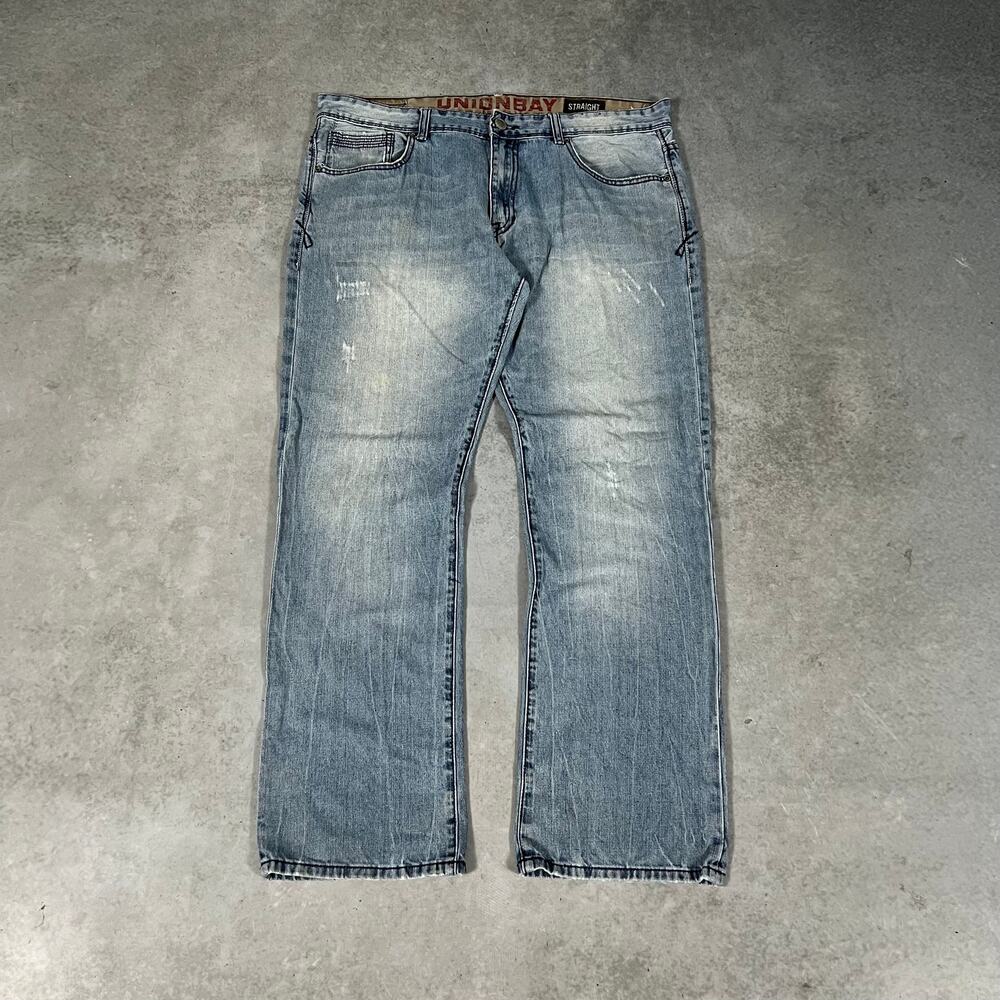 Vintage Unionbay Relaxed Straight Men's 38x32 Jeans Light Baggy Denim